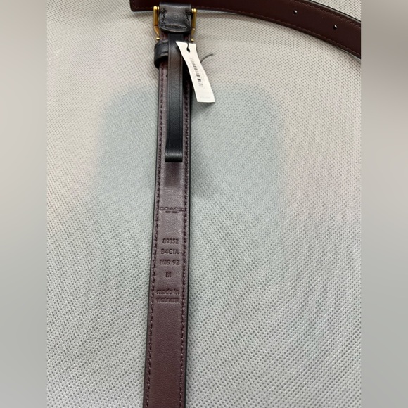 NWT Coach Signature Buckle Leather Belt, 18 Mm Sz M - Picture 4 of 5